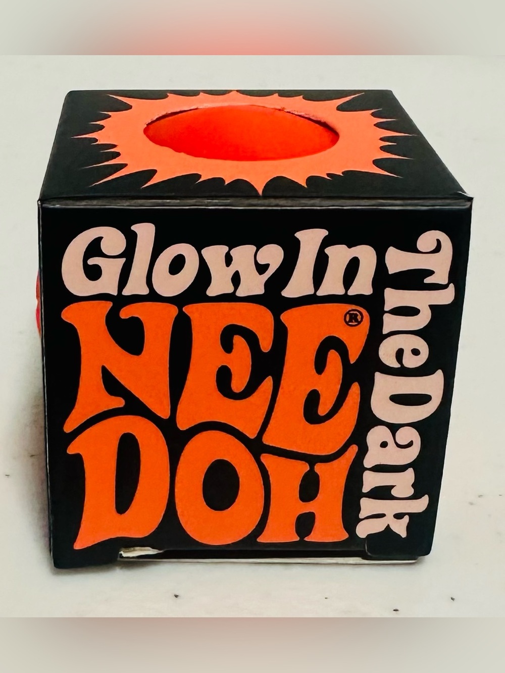 NEE DOH Glow-In-The-Dark Stress Ball - Orange